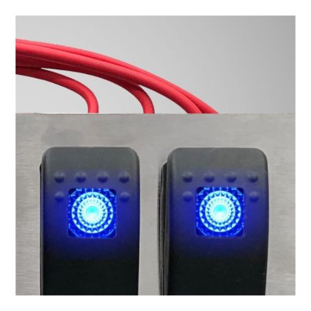 Тумблер 3х позиционный с подсветкой (без надписей, без фиксации) фото