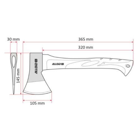 Топор универсальный ALLOID PRO AF-7014600 фото