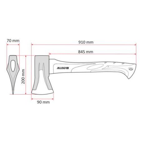 Колун для дров ручной ALLOID SW-192000 фото