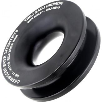 Блок для лебідки із синтетичним тросом 15 тонн (чорний) фото