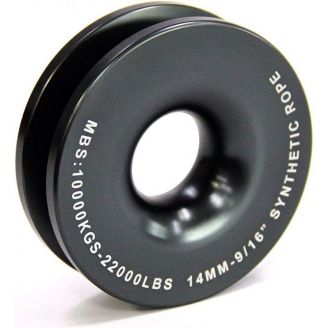 Блок для лебідки із синтетичним тросом 15 тонн (чорний) фото 2