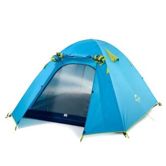 Палатка трехместная Naturehike P-Series NH18Z033-P 210T/65D, голубая фото
