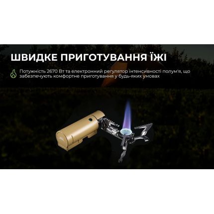 Туристична газова плита складна з п'єзопідпалом BRS (99) фото
