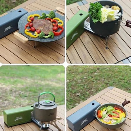 Туристична газова плита складна з п'єзопідпалом BRS (97) фото