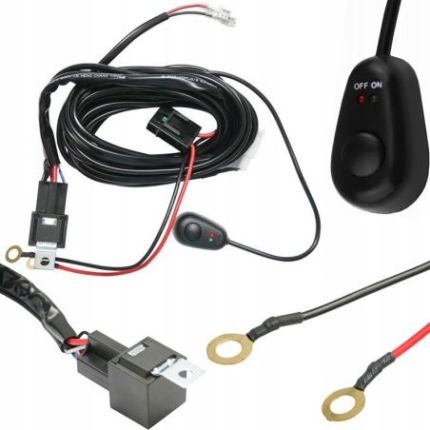 Проводка для противотуманок StarLight №8 (реле+кнопка 5,5 м 240W) фото