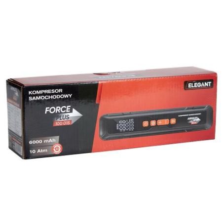 Аккумуляторный компрессор для авто Elegant Force Plus 30 л/мин 6000 mAh (повербанк, фонарик), купить в Украине