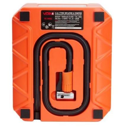 Аккумуляторный компрессор для авто VOIN VC-345CL 20 л/мин 10000 mAh (повербанк, бустер, фонарик), купить в Украине