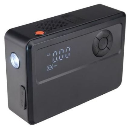 Аккумуляторный компрессор для авто Vitol K-25 20 л/мин 6000 mAh (повербанк, бустер, фонарик), купить в Украине