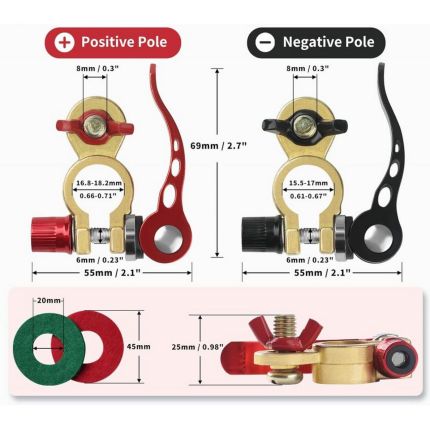 Быстросъемные клеммы для АКБ фото