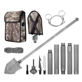 Лопата складная тактическая многофункциональная мультитул 22 в 1 2E Ranger Steel Gray 2E-TSMTSF1-STGR фото