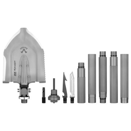 Лопата складная тактическая многофункциональная мультитул 22 в 1 2E Ranger Steel Gray 2E-TSMTSF1-STGR фото