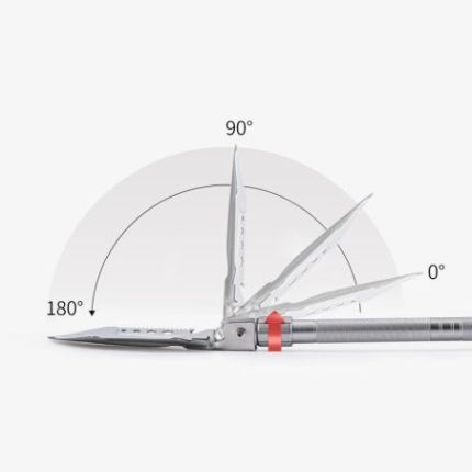 Лопата складная тактическая многофункциональная мультитул 14 в 1 Naturehike NH20GJ002 6927595761847 фото
