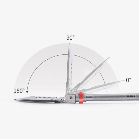Лопата складная тактическая многофункциональная мультитул 14 в 1 Naturehike NH20GJ002 6927595761847 фото