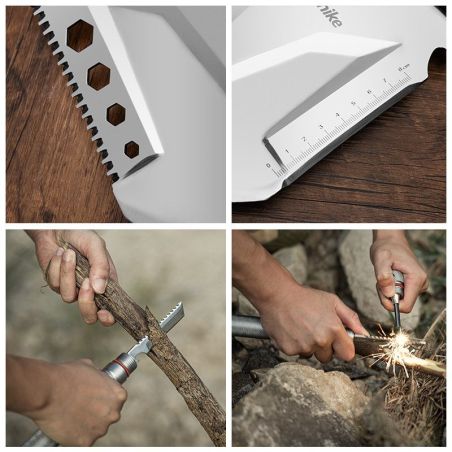 Лопата складная тактическая многофункциональная мультитул 14 в 1 Naturehike NH20GJ002 6927595761847 фото