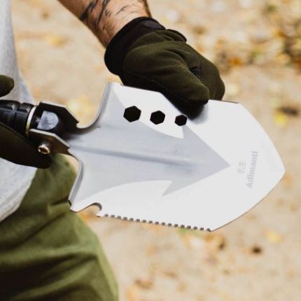 Лопата складная тактическая многофункциональная мультитул 12 в 1 Adimanti HK001 фото