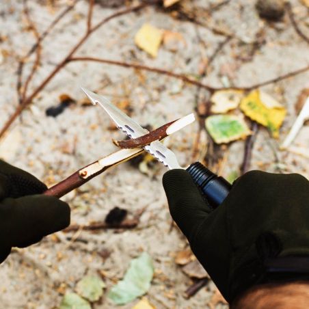 Лопата складная тактическая многофункциональная мультитул 12 в 1 Adimanti HK001 фото