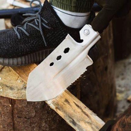 Лопата складная тактическая многофункциональная мультитул 12 в 1 Adimanti HK001 фото