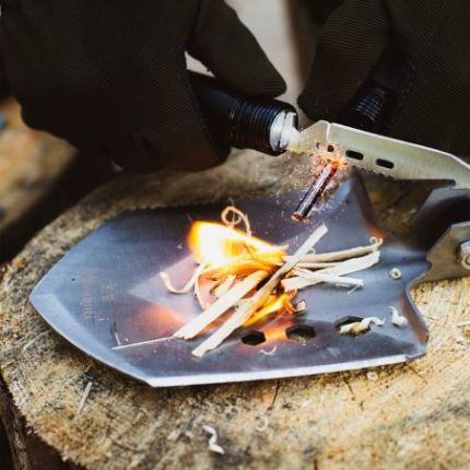 Лопата складная тактическая многофункциональная мультитул 12 в 1 Adimanti HK001 фото