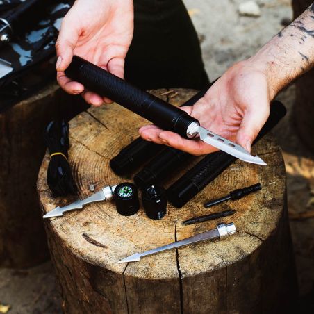 Лопата складная тактическая многофункциональная мультитул 12 в 1 Adimanti HK001 фото