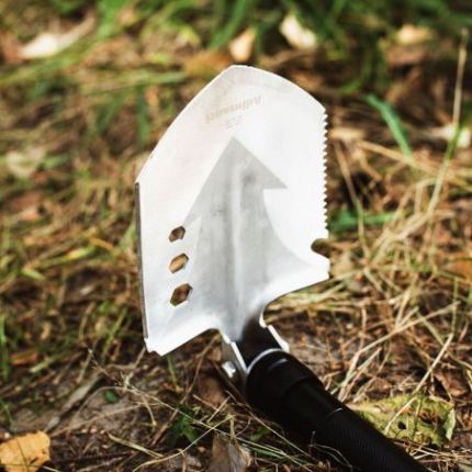 Лопата складная тактическая многофункциональная мультитул 12 в 1 Adimanti HK001 фото