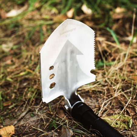 Лопата складная тактическая многофункциональная мультитул 12 в 1 Adimanti HK001 фото