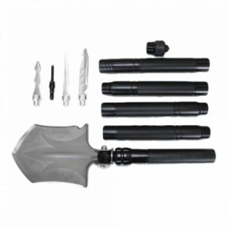 Лопата складная тактическая многофункциональная мультитул 10 в 1 Adimanti HK002 фото