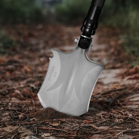 Лопата складная тактическая многофункциональная мультитул 10 в 1 Adimanti HK002 фото