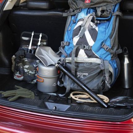 Лопата складная тактическая многофункциональная мультитул 10 в 1 Adimanti HK002 фото