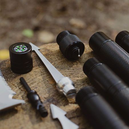 Лопата складная тактическая многофункциональная мультитул 10 в 1 Adimanti HK002 фото