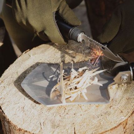 Лопата складная тактическая многофункциональная мультитул 10 в 1 Adimanti HK002 фото