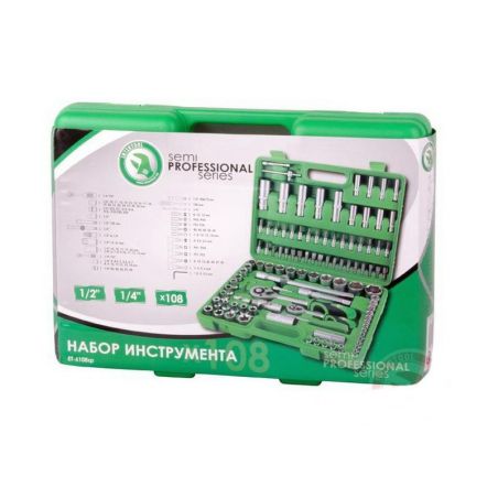 Полупрофессиональный набор инструментов для авто Intertool ET-6108SP 108 ед. фото