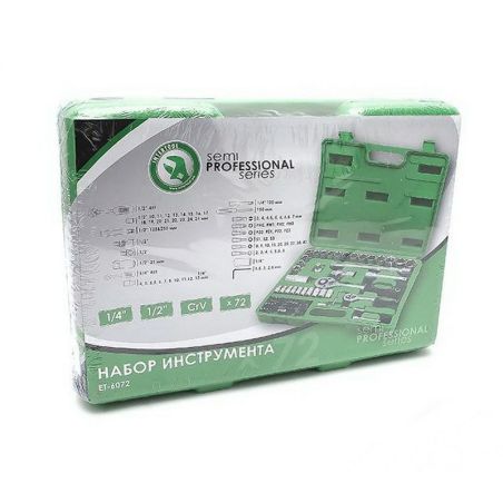Полупрофессиональный набор инструментов для авто Intertool ET-6072SP 72 ед. фото
