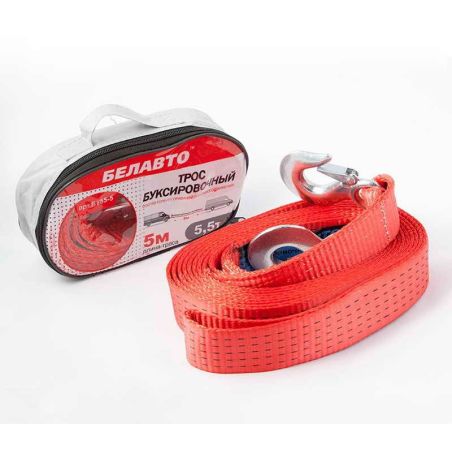 Трос буксировочный БЕЛАВТО 5,5 тонны (крюк-крюк) фото