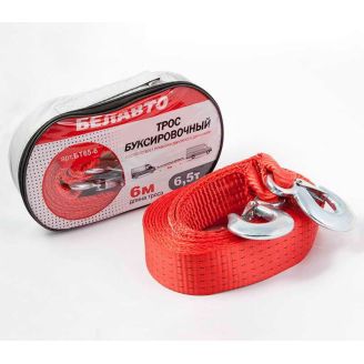Трос буксирувальний БЕЛАВТО 6,5 тонни (гак-гак) фото 2