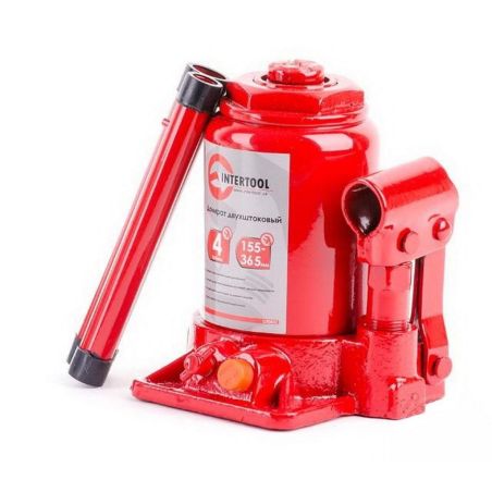 Гидравлический домкрат для авто - Intertool GT0032 (4 тонны, 160-365 мм, коробка) фото Гидравлический домкрат для авто - Intertool GT0032 (4 тонны, 160-365 мм, коробка) фото