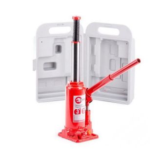 Гидравлический домкрат для авто - Intertool GT0052 (3 тонны, 194-372 мм, кейс) фото