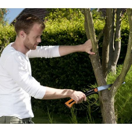 Пила туристическая ручная Fiskars SW75 123880 фото Пила туристическая ручная Fiskars SW75 123880 фото