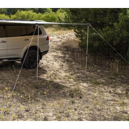 Автомобільний тент маркіза ORPRO 2,5 х 2,5 м (з бічною стінкою та LED підсвічуванням) фото