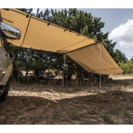 Автомобільний тент маркіза ORPRO 2,5 х 2,5 м (з бічною стінкою та LED підсвічуванням) фото