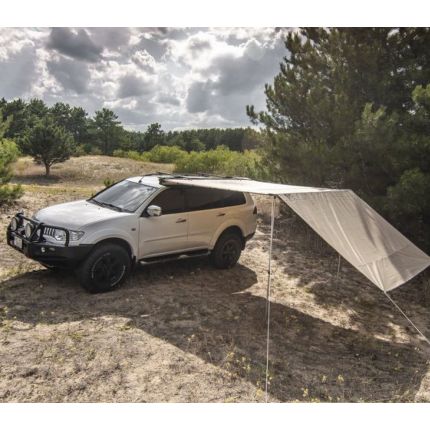 Автомобильный тент маркиза ORPRO 2,5 х 2,5 м (с боковой стенкой и LED подсветкой) фото - купить в интернет-магазине «jeep4ik» Ха