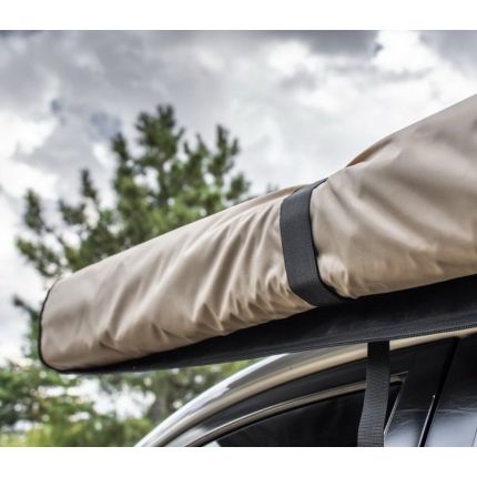 Автомобільний тент маркіза ORPRO 2,5 х 2,5 м (з бічною стінкою та LED підсвічуванням) фото