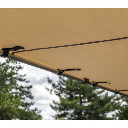 Автомобільний тент маркіза ORPRO 2,5 х 2,5 м (з бічною стінкою та LED підсвічуванням) фото