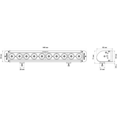 Светодиодная балка ProLight ST 100W CREE фото