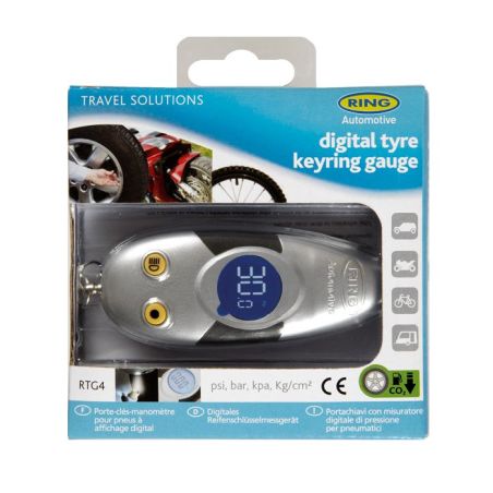 Манометр брелок для шин электронный RING RTG4 фото
