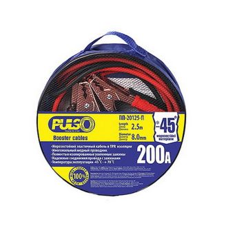 Пускові дроти для прикурювання авто, Pulso ПП-20125-П 200 А 2,5 фото