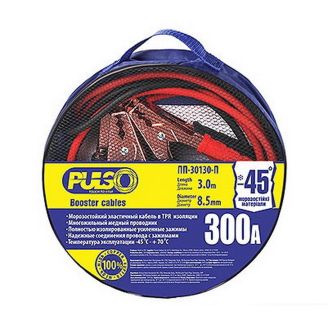 Пусковые провода для прикуривания авто Pulso ПП-30130-П 300 А 3 м фото