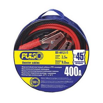 Пусковые провода для прикуривания авто Pulso ПП-40125-П 400 А 2,5 м фото