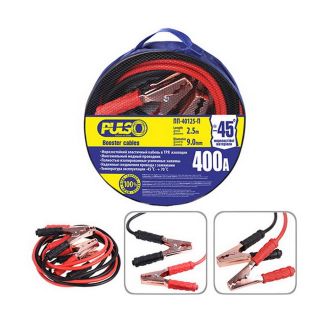 Пусковые провода для прикуривания авто Pulso ПП-40125-П 400 А 2,5 м фото 2