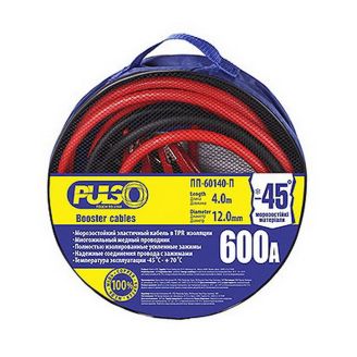 Пусковые провода для прикуривания авто Pulso ПП-60140-П 600 А 4 м фото