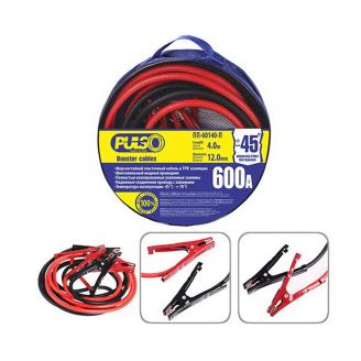 Пусковые провода для прикуривания авто Pulso ПП-60140-П 600 А 4 м фото 2
